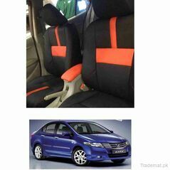 Seat Cover Red and Black for City 2009 to 2019 in Rexine, Seat Covers - Trademart.pk