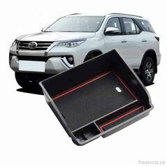 Armrest Central Storage Box For Toyota Fortuner SW4 2015 to 2020, Arm Rest - Trademart.pk