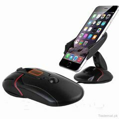 Car Phone Holder Multifunctional Mouse Shape Compact One-Touch Release and Foldable, Mobile Holders - Trademart.pk