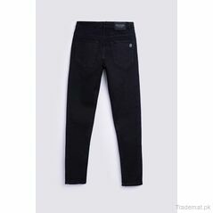Twisted Scoop Pockets Skinny Denim, Men Jeans - Trademart.pk