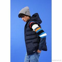 Quilted Hooded Gilet, Men Jackets - Trademart.pk