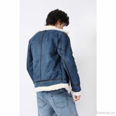 Faux Suede Leather Jacket, Men Jackets - Trademart.pk