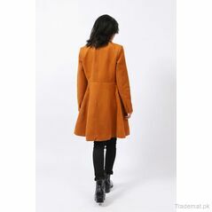 Long Flared Coat, Women Coat - Trademart.pk