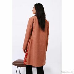Coat with Notch Collar, Women Coat - Trademart.pk