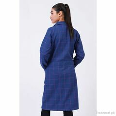 Checkered Coat, Women Coat - Trademart.pk