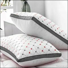 Embroidered Vacuum Packed Luxury Filled Pillow Design 112, Pillows - Trademart.pk