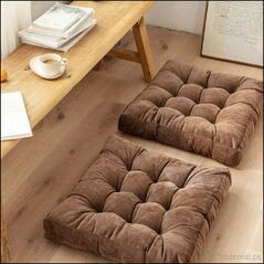 Square Velvet Floor Cushion  Design 116, Floor Cushions - Trademart.pk