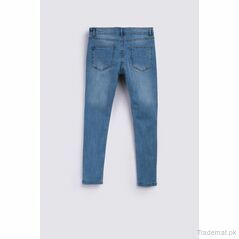 Pearl Detail Jeans, Women Jeans - Trademart.pk