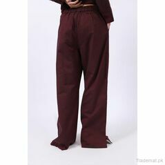 Wide Legged Duo-Tone Pants, Women Pants - Trademart.pk