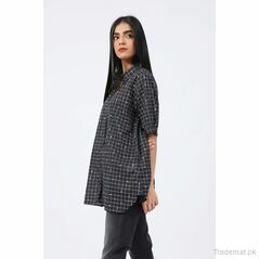 Grid Pattern Shirt, Womens Shirts - Trademart.pk