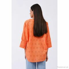 All Over Embroidered Kimono Top, Womens Tops - Trademart.pk