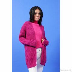 Chunky Knit Sweater, Women Sweater - Trademart.pk