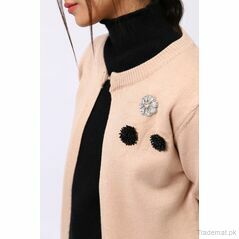 Embellished Detail Cardigan, Women Cardigan - Trademart.pk