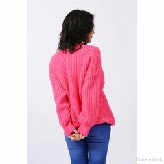 Oversized Plush Pullover, Women Sweater - Trademart.pk