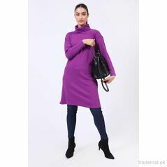 Textured Sweater Dress, Women Sweater - Trademart.pk