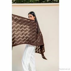 Patterned Textured Shawl, Women Shawls - Trademart.pk