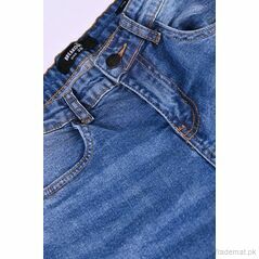 Frayed HEM Wide Legged Denim, Women Jeans - Trademart.pk
