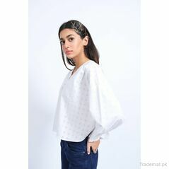 All Over Embroidered Top, Womens Tops - Trademart.pk