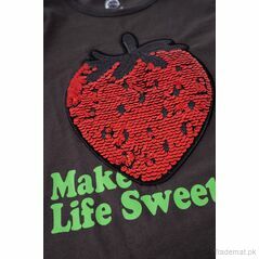 Girls Sequin Butterfly T-Shirt, Girls Tops & Tees - Trademart.pk