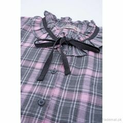 Girls Warm Checkered Top, Girls Shirts - Trademart.pk