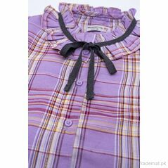 Girls Warm Checkered Top, Girls Shirts - Trademart.pk