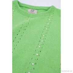 Girls Embellished Sweater with Pearls, Girls Sweaters - Trademart.pk