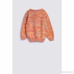 Girls Multi Cable Knit Sweater, Girls Sweaters - Trademart.pk