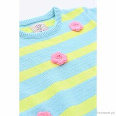 Girls Embellished Flower Sweater, Girls Sweaters - Trademart.pk