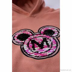 Girls Mickey Mouse Patch Hoodie, Girls Hoodie - Trademart.pk