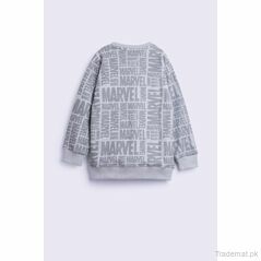 Boys Marvel Printed Sweatshirt, Boys Sweatshirt - Trademart.pk