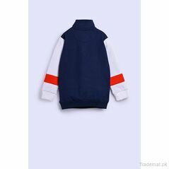 Boys Mock Neck Zipper Sweatshirt, Boys Sweatshirt - Trademart.pk