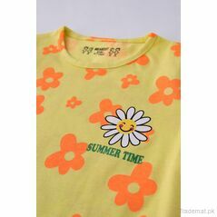 Girls Floral Print T-Shirt, Girls Tops & Tees - Trademart.pk