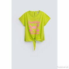 Girls Summer T-Shirt With Knot, Girls Tops & Tees - Trademart.pk