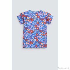 Girls Floral T-Shirt With Frills, Girls Tops & Tees - Trademart.pk