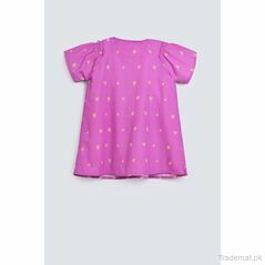 Girls Printed Top with Frill, Girls Shirts - Trademart.pk