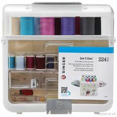 Sew-It-Goes 224 Piece Sewing & Craft Storage Kit with Classic Colors, Sewing Kits - Trademart.pk