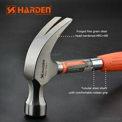 Harden Claw Hammer with Tubular Handle 0.50kg/16oz, Hammers - Trademart.pk
