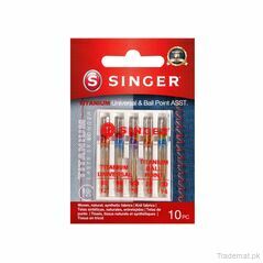 SINGER Titanium Universal & Ball Point Needles, Assorted Sizes, Sewing Needles - Trademart.pk