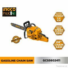 Ingco Gasoline chain saw 62cc 24" GCS5602411, Chain Saw - Trademart.pk