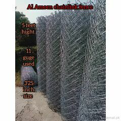 Chainlink fence [3.25inch size 10 -11-12  guage], Fence - Trademart.pk