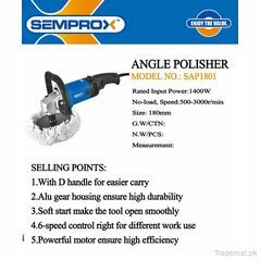 Semprox 180mm Angle Grinder 1400w Polisher, Angle Grinders - Trademart.pk