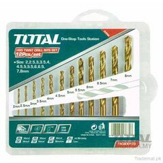 Total HSS twist drill bits set TACSD0125, Drill Bits - Trademart.pk