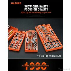 Harden 40pcs Tap and Die SetSize40PC, Tap and Die Set - Trademart.pk