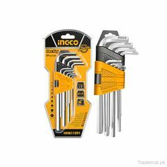 Ingco 9pcs Hex key set long arm HHK11091, Hex Key - Trademart.pk