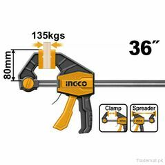 Ingco Quick bar clamps 80x900mm HQBC36803, Clamps - Trademart.pk