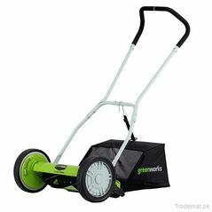 GreenWorks 25052 16-Inch 2-in-1 Push Reel Lawn Mower w/ Grass Catcher, Push Lawn Mower - Trademart.pk