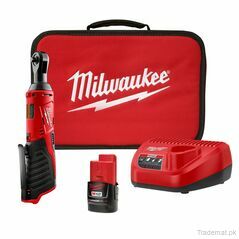 Milwaukee 2457-21 M12 12V 3/8" Lithium Ion Ratchet Kit, Power Ratchets - Trademart.pk