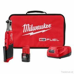 Milwaukee 2567-21H M12 FUEL 12V 3/8" High Speed Cordless Li-Ion Ratchet Kit, Power Ratchets - Trademart.pk