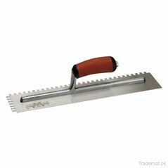 Marshalltown Square Notched Trowel - Durasoft Handle 11in x 4.1/2in, Notched Trowel - Trademart.pk