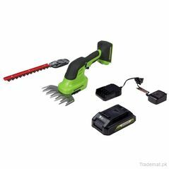Greenworks 1600502 24V Cordless Shear Shrubber Kit /w 1.5Ah Battery and Charger, Hedge Trimmers - Trademart.pk